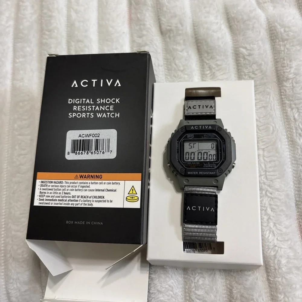 ACWF002 - Activa Spectra X Invicta Digital Unisex Watch - 44.5mm, Grey, Black